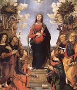 The Immaculada Concepcion and six holy Century XVI I, Piero di Cosimo